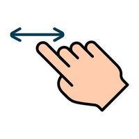 Touch pad icon. Index finger, doubleclick, decrease, increase, turn, rotation, approximation, press, Scrolling, click, arrow, sensor, turn. Zoom in, move, response time, x2 vector