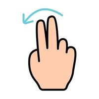 Touch pad icon. Index finger, doubleclick, decrease, increase, turn, rotation, approximation, press, Scrolling, click, arrow, sensor, turn. Zoom in, move, response time, x2 vector