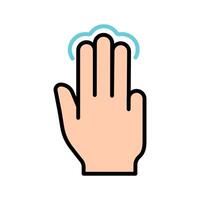 Touch pad icon. Index finger, doubleclick, decrease, increase, turn, rotation, approximation, press, Scrolling, click, arrow, sensor, turn. Zoom in, move, response time, x2 vector