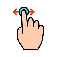 Touch pad icon. Index finger, doubleclick, decrease, increase, turn, rotation, approximation, press, Scrolling, click, arrow, sensor, turn. Zoom in, move, response time, x2 vector