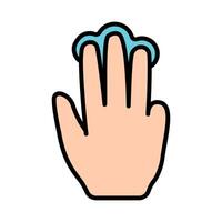 Touch pad icon. Index finger, doubleclick, decrease, increase, turn, rotation, approximation, press, Scrolling, click, arrow, sensor, turn. Zoom in, move, response time, x2 vector