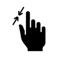 Touch pad icon. Index finger, doubleclick, decrease, increase, turn, rotation, approximation, press, Scrolling, click, arrow, sensor, turn. Zoom in, move, response time, x2 vector