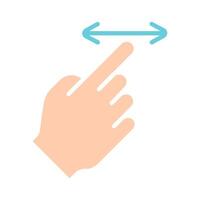 Touch pad icon. Index finger, doubleclick, decrease, increase, turn, rotation, approximation, press, Scrolling, click, arrow, sensor, turn. Zoom in, move, response time, x2 vector
