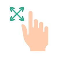 Touch pad icon. Index finger, doubleclick, decrease, increase, turn, rotation, approximation, press, Scrolling, click, arrow, sensor, turn. Zoom in, move, response time, x2 vector