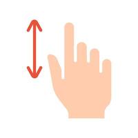 Touch pad icon. Index finger, doubleclick, decrease, increase, turn, rotation, approximation, press, Scrolling, click, arrow, sensor, turn. Zoom in, move, response time, x2 vector
