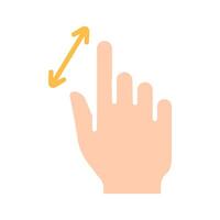 Touch pad icon. Index finger, doubleclick, decrease, increase, turn, rotation, approximation, press, Scrolling, click, arrow, sensor, turn. Zoom in, move, response time, x2 vector