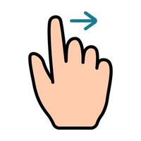 Touch pad icon. Index finger, doubleclick, decrease, increase, turn, rotation, approximation, press, Scrolling, click, arrow, sensor, turn. Zoom in, move, response time, x2 vector
