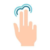 Touch pad icon. Index finger, doubleclick, decrease, increase, turn, rotation, approximation, press, Scrolling, click, arrow, sensor, turn. Zoom in, move, response time, x2 vector