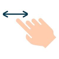 Touch pad icon. Index finger, doubleclick, decrease, increase, turn, rotation, approximation, press, Scrolling, click, arrow, sensor, turn. Zoom in, move, response time, x2 vector