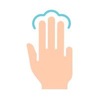 Touch pad icon. Index finger, doubleclick, decrease, increase, turn, rotation, approximation, press, Scrolling, click, arrow, sensor, turn. Zoom in, move, response time, x2 vector
