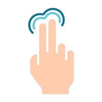 Touch pad icon. Index finger, doubleclick, decrease, increase, turn, rotation, approximation, press, Scrolling, click, arrow, sensor, turn. Zoom in, move, response time, x2 vector