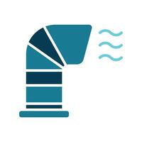 Air vent line icon. Ventilation, airflow, duct, HVAC system, air circulation, cooling, heating, building infrastructure, air, vent, line, icon, ventilation vector