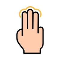Touch pad icon. Index finger, doubleclick, decrease, increase, turn, rotation, approximation, press, Scrolling, click, arrow, sensor, turn. Zoom in, move, response time, x2 vector