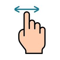 Touch pad icon. Index finger, doubleclick, decrease, increase, turn, rotation, approximation, press, Scrolling, click, arrow, sensor, turn. Zoom in, move, response time, x2 vector