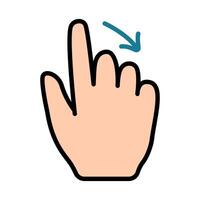Touch pad icon. Index finger, doubleclick, decrease, increase, turn, rotation, approximation, press, Scrolling, click, arrow, sensor, turn. Zoom in, move, response time, x2 vector