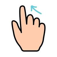 Touch pad icon. Index finger, doubleclick, decrease, increase, turn, rotation, approximation, press, Scrolling, click, arrow, sensor, turn. Zoom in, move, response time, x2 vector