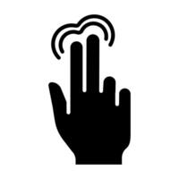 Touch pad icon. Index finger, doubleclick, decrease, increase, turn, rotation, approximation, press, Scrolling, click, arrow, sensor, turn. Zoom in, move, response time, x2 vector
