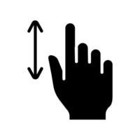 Touch pad icon. Index finger, doubleclick, decrease, increase, turn, rotation, approximation, press, Scrolling, click, arrow, sensor, turn. Zoom in, move, response time, x2 vector