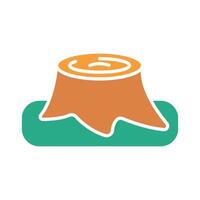 Tree stump line icon. Deforestation, logging, environmental issue, cut tree, forest destruction, wood, nature impact, ecology, tree stump, environmental, deforestation, logging, forest, nature vector