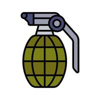 Grenade line icon. Explosive, weapon, military, combat, bomb, warfare, grenade, danger, destruction, attack, blast, armed, forces, tactical, defense, explosion, army, ordinance, security. vector