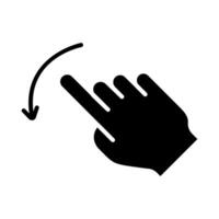 Touch pad icon. Index finger, doubleclick, decrease, increase, turn, rotation, approximation, press, Scrolling, click, arrow, sensor, turn. Zoom in, move, response time, x2 vector