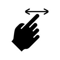 Touch pad icon. Index finger, doubleclick, decrease, increase, turn, rotation, approximation, press, Scrolling, click, arrow, sensor, turn. Zoom in, move, response time, x2 vector