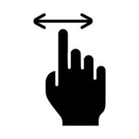 Gesture set icon. Swipe, tap, doubleclick, rotate, pinch, zoom, scroll, gesture, touchscreen, interaction, user interface, hand movement, multitouch, gesture, swipe, pinch, control vector
