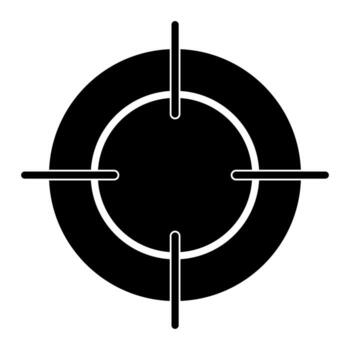 Target line icon. Aim, focus, precision, goal, center, bullseye, accuracy, shooting, archery, competition, marksmanship, practice, objective, hit, target, game, sport, sight, shot, scope. vector