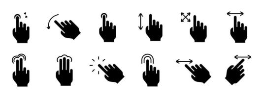 Touch pad icon. Index finger, doubleclick, decrease, increase, turn, rotation, approximation, press, Scrolling, click, arrow, sensor, turn. Zoom in, move, response time, x2 vector