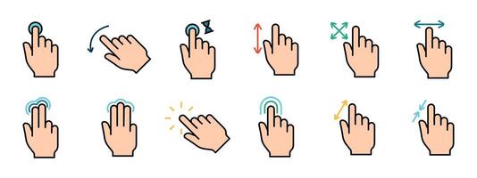 Touch pad icon. Index finger, doubleclick, decrease, increase, turn, rotation, approximation, press, Scrolling, click, arrow, sensor, turn. Zoom in, move, response time, x2 vector