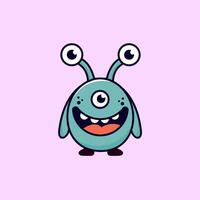 vectors simple round monster w...