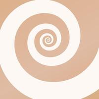 Coffee cream swirl pattern. Ice-cream, summer dessert. Sweet rotating whirlpool background vector