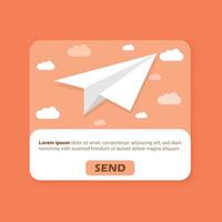 Banner of email marketing icon in flat style. Subscription to newsletter illustration on isolated background. Subscribe, submit sign business concept. vector