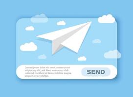 Banner of email marketing icon in flat style. Subscription to newsletter illustration on isolated background. Subscribe, submit sign business concept. vector
