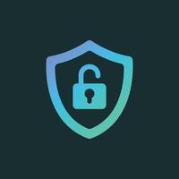 Secure icon in flat style. Privacy guarantee illustration on isolated background. Safety risk sign business concept. vector