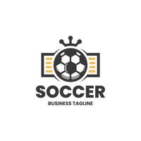 soccer news logo design vector