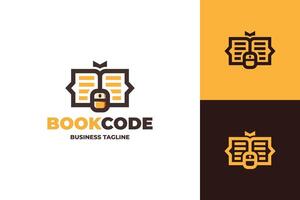 coding school logo design vector