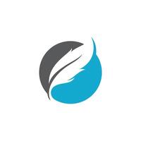 Feather Logo Template Symbol vector