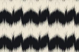 Abstract ikat pattern for seamless ethnic art in tribal and folk style. Print Aztec geometric ornament. Design for fabric, carpet, wallpaper, clothing. vector