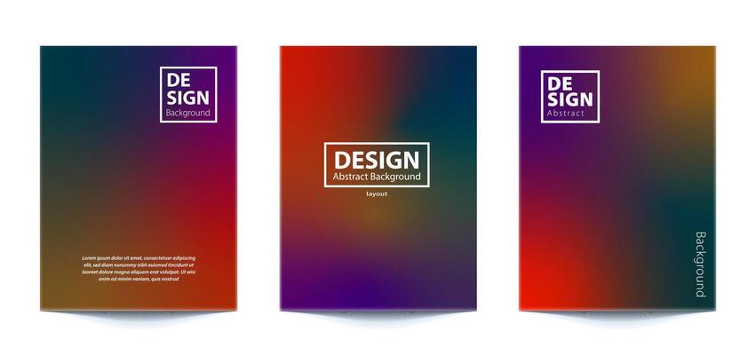 set template Abstract Blurred Colorful Background For banner, flyer, covers, wallpapers, brands, social media and other mobile projects