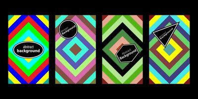 Set Of Abstract Creative Backgrounds, Hand drawn various Textured abstract shapes, coloful doodle objects, Contemporary modern trendy illustrations. Every background is isolated vector