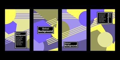 Set Of Abstract Creative Backgrounds, Hand drawn various Textured abstract shapes, coloful doodle objects, Contemporary modern trendy illustrations. Every background is isolated vector