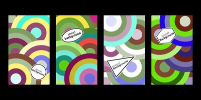 Set Of Abstract Creative Backgrounds, Hand drawn various Textured abstract shapes, coloful doodle objects, Contemporary modern trendy illustrations. Every background is isolated vector
