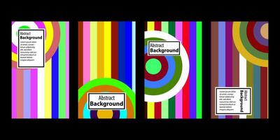 Set Of Abstract Creative Backgrounds, Hand drawn various Textured abstract shapes, coloful doodle objects, Contemporary modern trendy illustrations. Every background is isolated vector