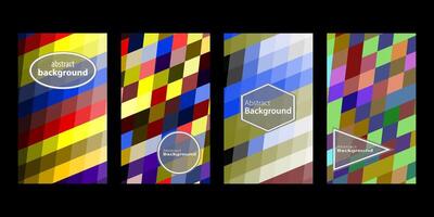 Set Of Abstract Creative Backgrounds, Hand drawn various Textured abstract shapes, coloful doodle objects, Contemporary modern trendy illustrations. Every background is isolated vector