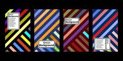 Set Of Abstract Creative Backgrounds, Hand drawn various Textured abstract shapes, coloful doodle objects, Contemporary modern trendy illustrations. Every background is isolated vector