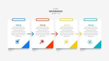 Five Step Infographic design element template for presentation. info graphic illustration. process diagram and presentations step, banner, flow chart, 5 option template. vector