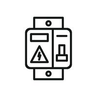 Circuit breaker icon design templates simple and modern vector