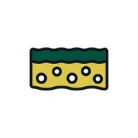Scouring pad sponge icon design templates simple and modern vector