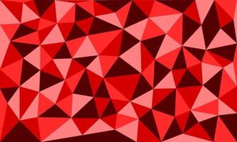 Abstract polygon red color texture. Modern triangle pattern background illustration template for decoration, surface, advertising, idea, artwork, landing page, banner, poster, display, business vector